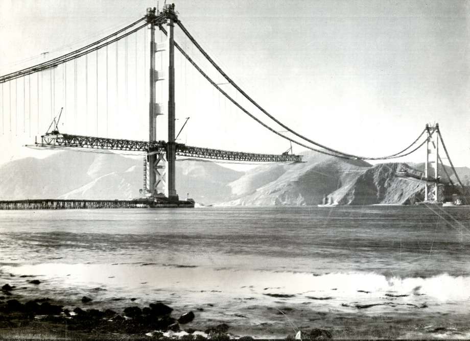 Golden Gate Bridge Logo - 85 years ago, construction began on the Golden Gate Bridge - SFGate