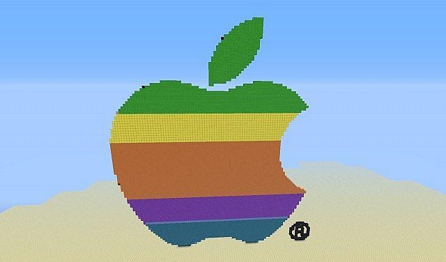 Minecraft Apple Logo - Apple logo Minecraft Project