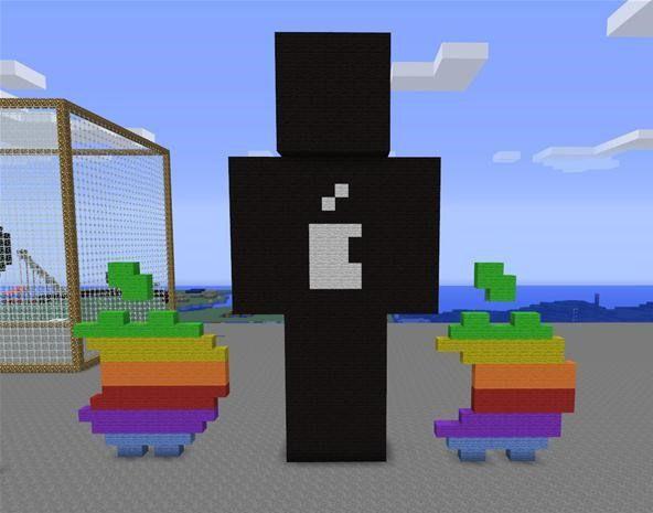Minecraft Apple Logo - Minecraft World's Weekly Server Challenge: Buildings Throughout Time ...