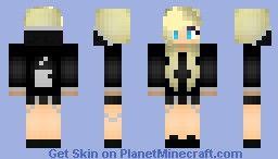 Minecraft Apple Logo - Apple Logo Girl Teenager Minecraft Skin