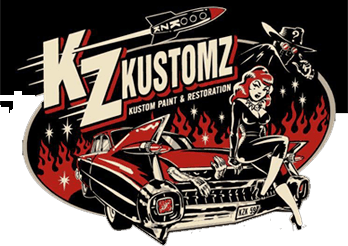 Classic American Car Logo - KZ Kustomz. Custom Classic American Cars. Custom Classic Cars
