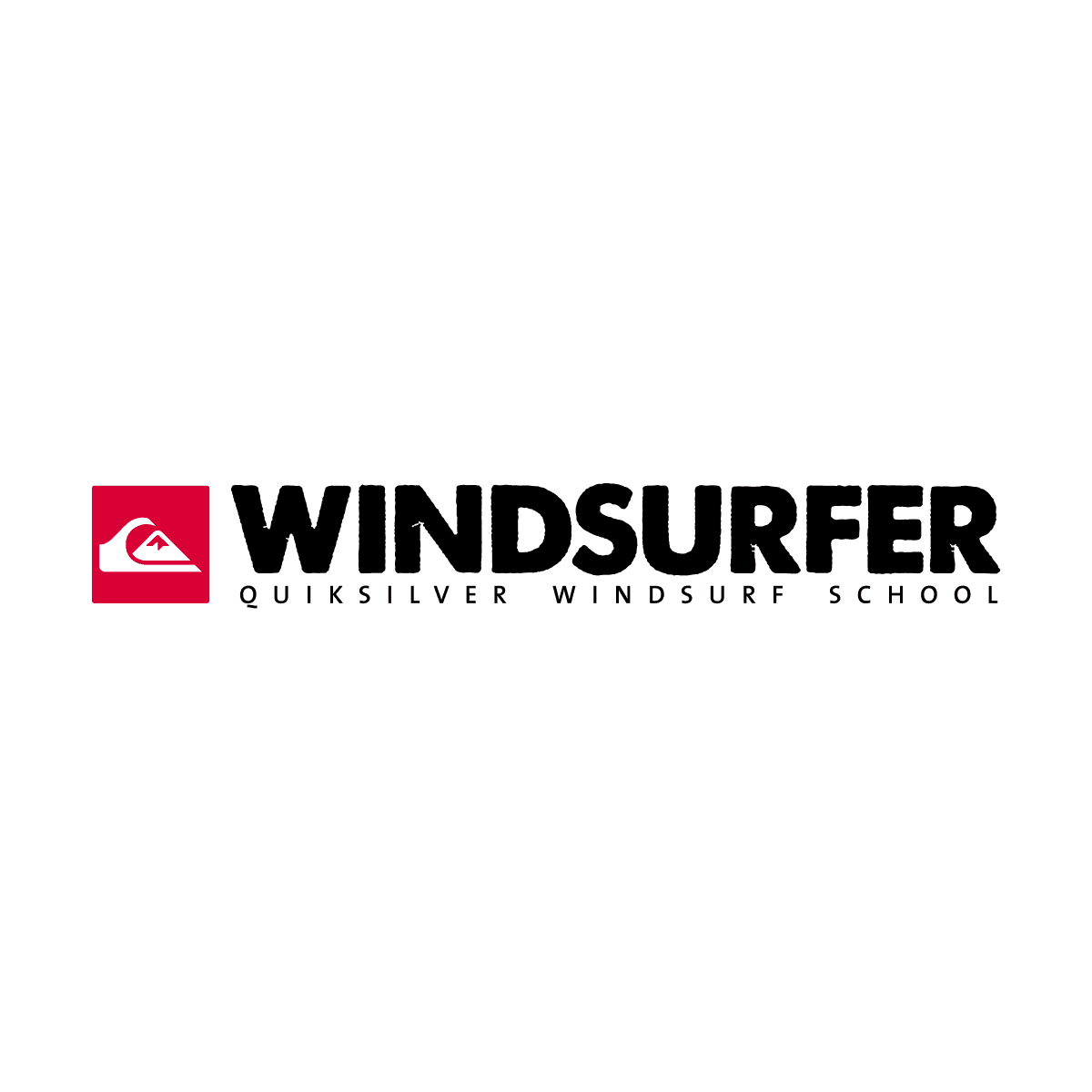 Old Quiksilver Logo - Windsurfer Windsurf School
