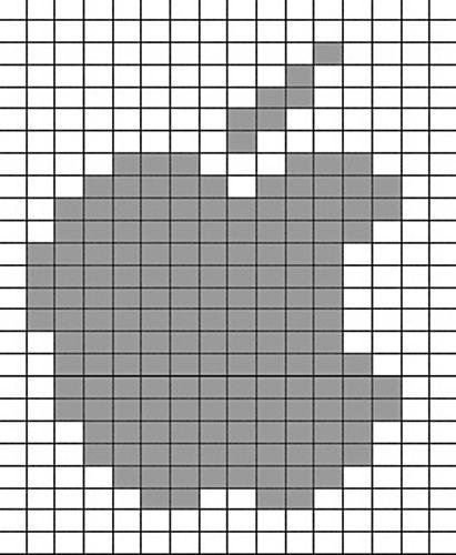 Minecraft Apple Logo - Ravelry: Apple logo chart pattern by Anna List
