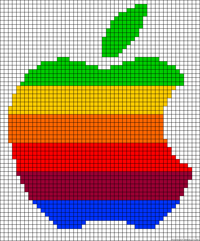 Minecraft Apple Logo - Apple logo perler bead pattern! I like this one specifically because ...