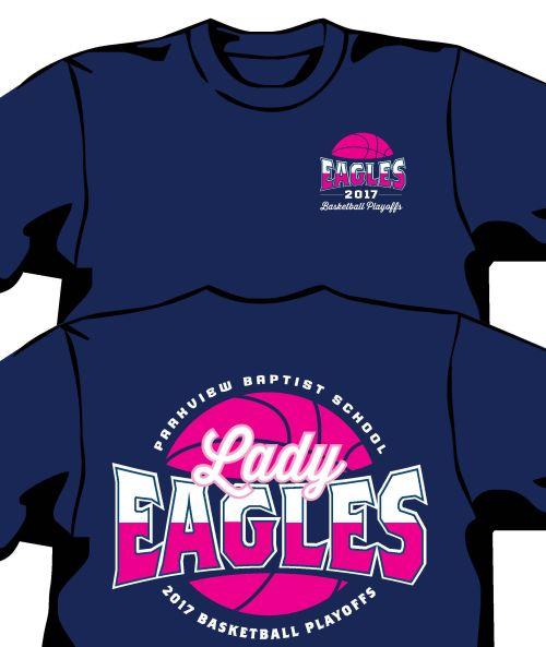 Lady Eagles Basketball Logo - PBS Lady Eagles Basketball Playoff Shirts | Parkview Baptist ...