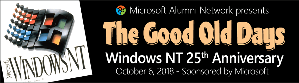 Microsoft Network Old Logo - Microsoft Alumni Network - NT Anniversay Tickets