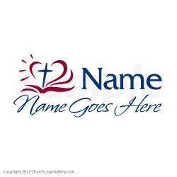 Name Heart Logo - Bible Heart Logo - Christian Logo -Church Logo