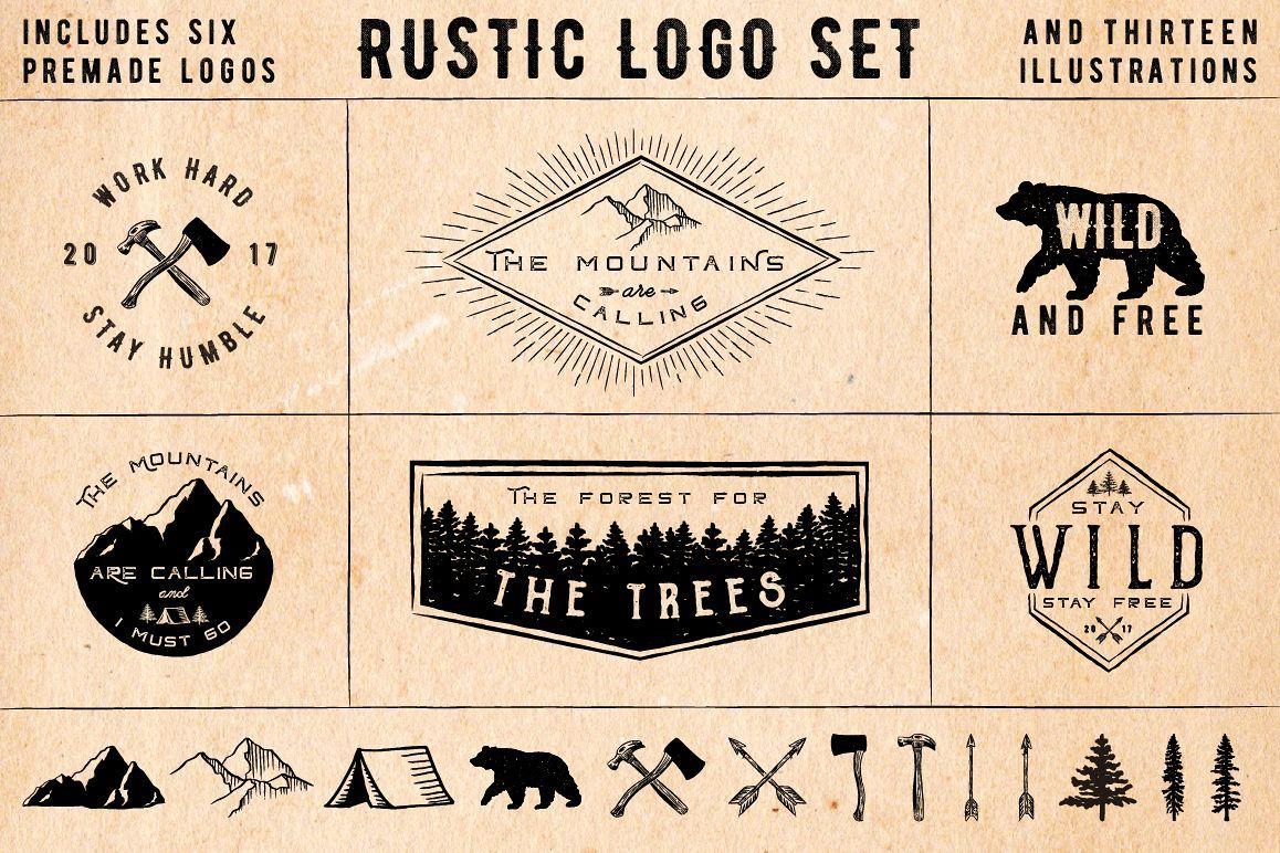 Rustic Logo - Rustic Logos & Illustrations vol. 1 AI PNG