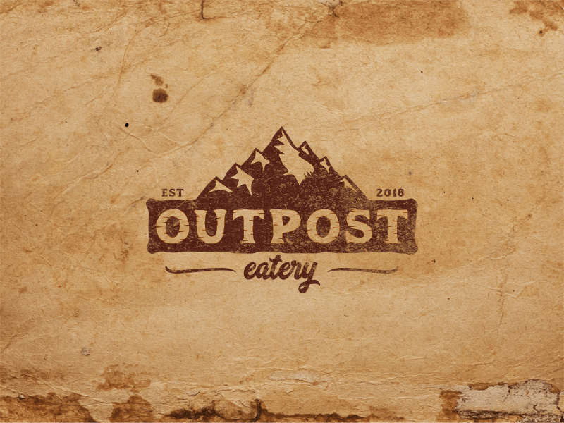 Rustic Logo - Rustic logo for Outpost Eatery