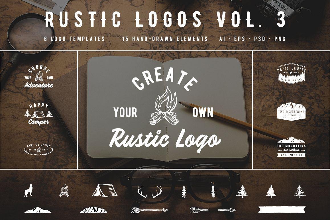 Rustic Logo - Rustic Logos Volume 3 AI EPS PNG PSD