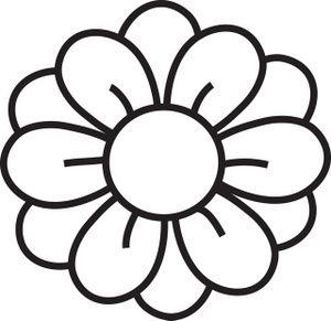 Flower Clip Art Black and White Logo - Hawaiian Flower Clip Art Black And White