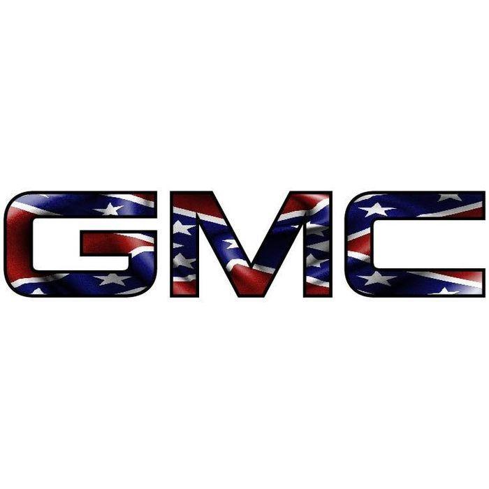 Rebel Flag GMC Logo - GMC Rebel Flag Decal/Sticker Type 2 FREE SHIPPING!! on eBid ...