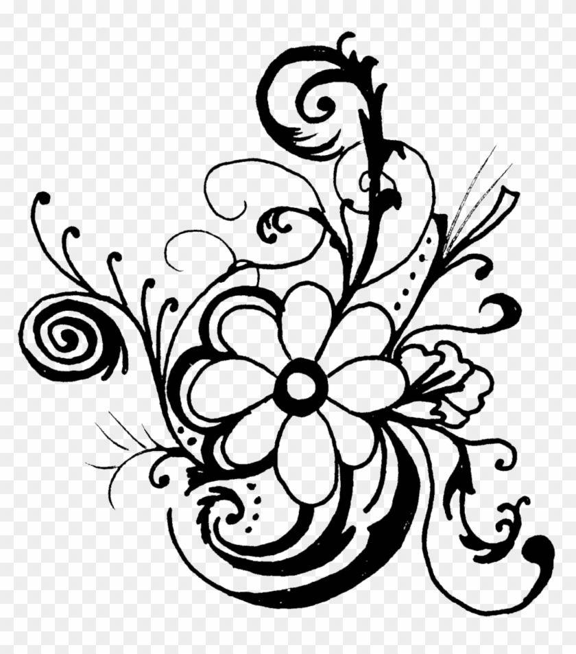 Flower Clip Art Black and White Logo - Black And White Clip Art Flowers Picture Image And White
