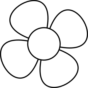 Flower Clip Art Black and White Logo - Flower Black&white Clip Art at Clker.com - vector clip art online ...