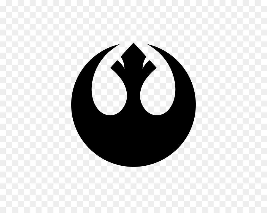 Black White Rebels Logo - Rebel Alliance Star Wars Logo Jedi Decal wars Rebel png