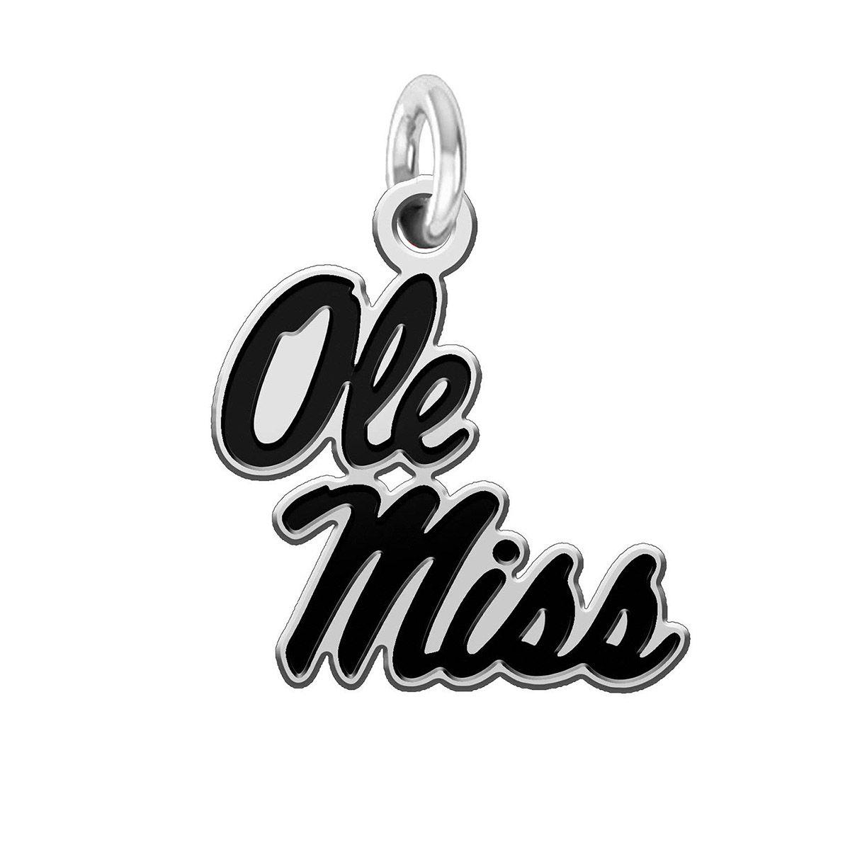 Black White Rebels Logo - Wholesale Mississippi Ole Miss Rebels Charms