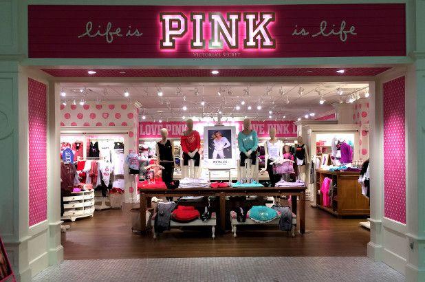Victoria's Secret Pink Clothing Logo - Even Pink sales are sagging for lingerie giant Victoria's Secret