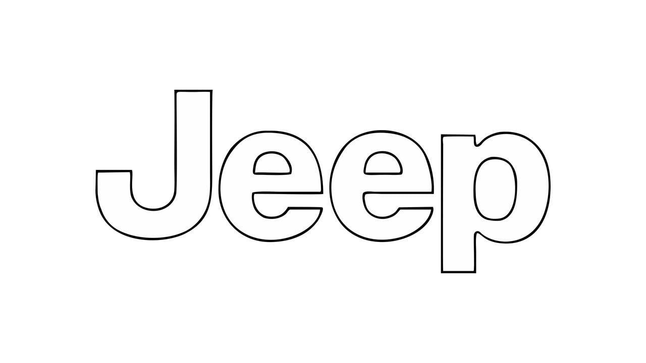 Jeep White Logo - How to Draw the Jeep Logo (symbol, emblem) - YouTube