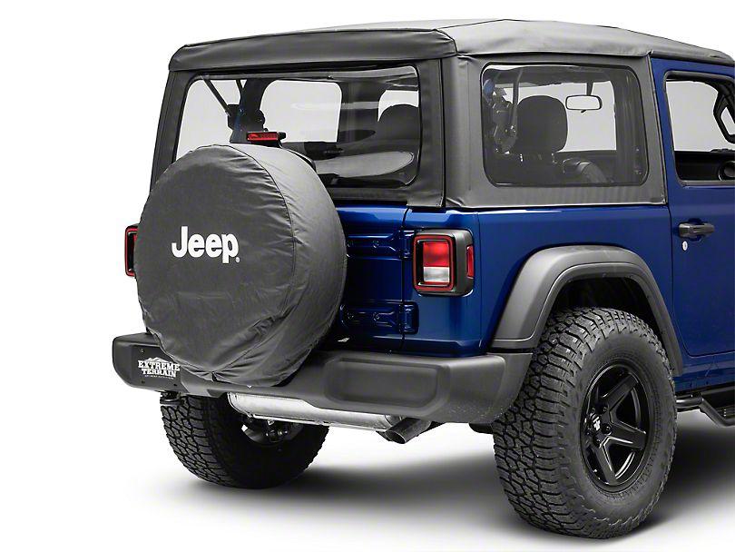 Jeep White Logo - Mopar Jeep Wrangler Jeep Logo Spare Tire Cover & White