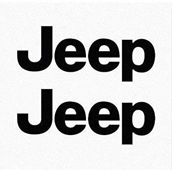 Jeep White Logo - Stick'emAll Vinyl Decals Jeep TJ Side Panel Logo Decal