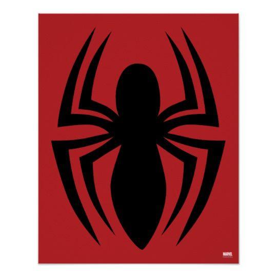 Spider -Girl Logo - Spider Man Spider Logo Poster. Zazzle.com.au