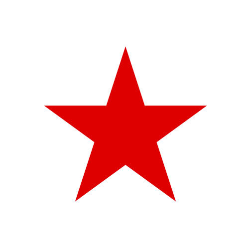 White with Red Background Logo - URSS aviation white bordered red star.svg