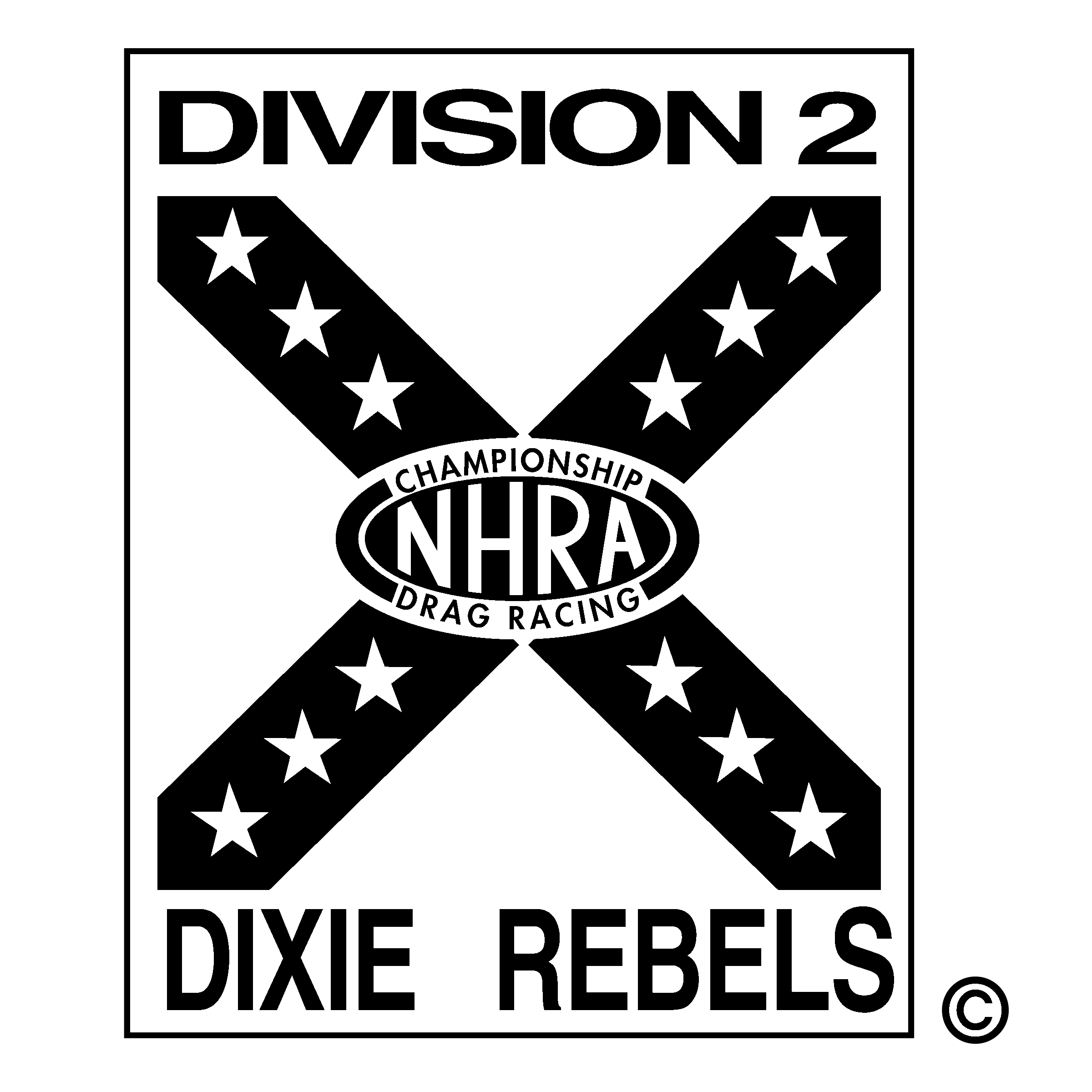 Black White Rebels Logo - Division 2 Dixie Rebels Logo PNG Transparent & SVG Vector