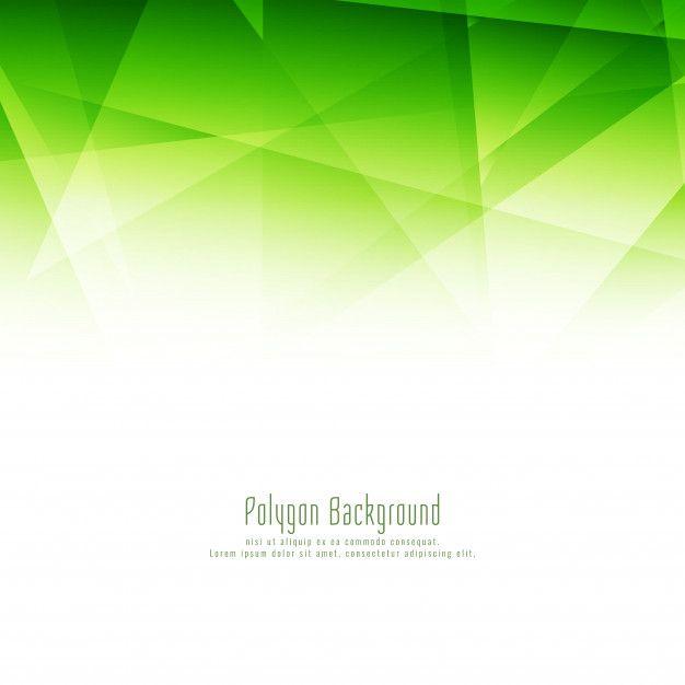 Green Polygon Logo - Abstract stylish green polygon design elegant background Vector