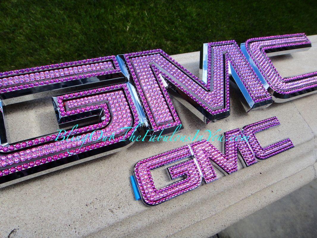 Pink GMC Logo - Blinged out purple GMC emblem! | done this | Trucks, Gmc terrain ...