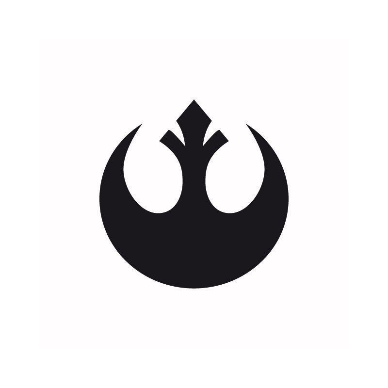 Black White Rebels Logo - Star Wars LOGO Star Wars Logo, Icon, GIF, Transparent PNG
