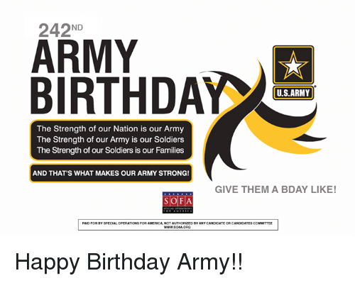 Soldiers Army Strong Logo - ARMY BIRTHDAY US-ARMY the Strength of Our Nation Is Our Army the ...