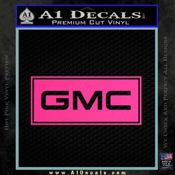 Pink GMC Logo - GMC Logo Decal Sticker RT A1 Decals