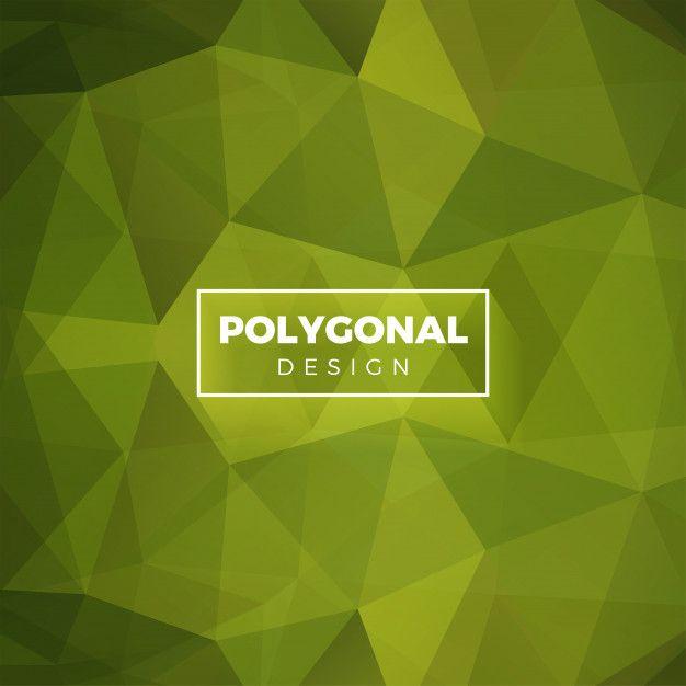 Green Polygon Logo - Elegant green polygon shapes for geometric background Vector ...