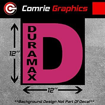 Pink GMC Logo - Comrie Graphics GMC Chevy Duramax Logo V8 Diesel Car