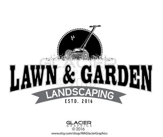 Landscaping Logo - Premade Custom Landscaping Logo Pre-made Lawn Care Logo | Etsy