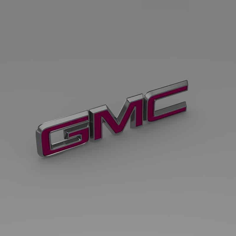 Pink GMC Logo - GMC Logo 3D | CGTrader