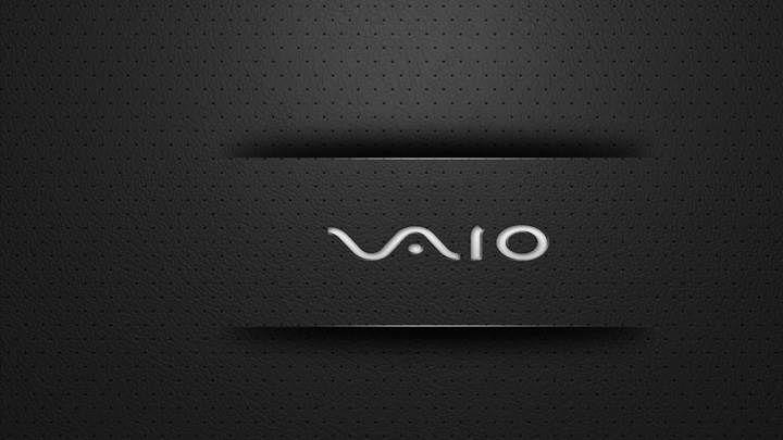 Vaio Logo - Sony Vaio LoGo On Black Dotted Background Wallpaper