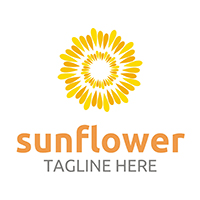 Sunflower Logo - Sunflower - Logo Template | Codester