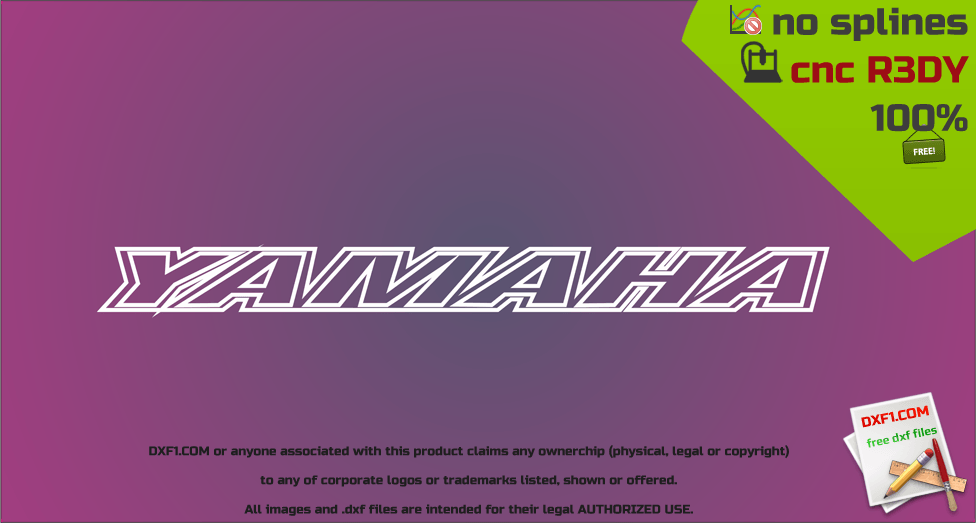 Purple Yamaha Logo - Car logos - FREE DXF FILES. FREE CAD SOFTWARE - DXF1.com