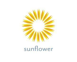 Sunflower Logo - Sunflower Logo design - a sun or flower icon to create sunflower ...