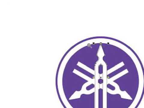 Purple Yamaha Logo - COREL DRAW TUTORIAL LOGO YAMAHA - YouTube