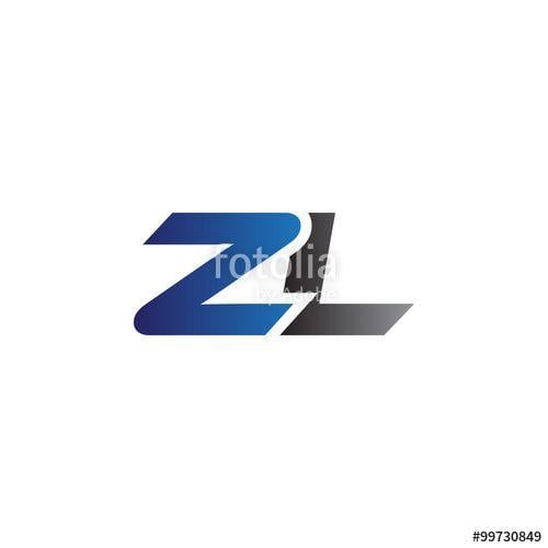 ZL Logo - Simple Modern Letters Initial Logo Zl Stock Image And Royalty Free