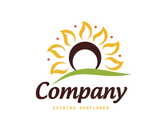 Sunflower Logo - Shining Sunflower Designed