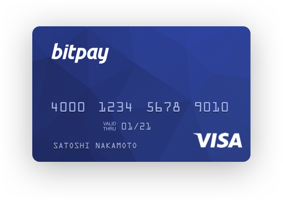 Charge Card Company Logo - BitPay Card – Visa® Prepaid Debit