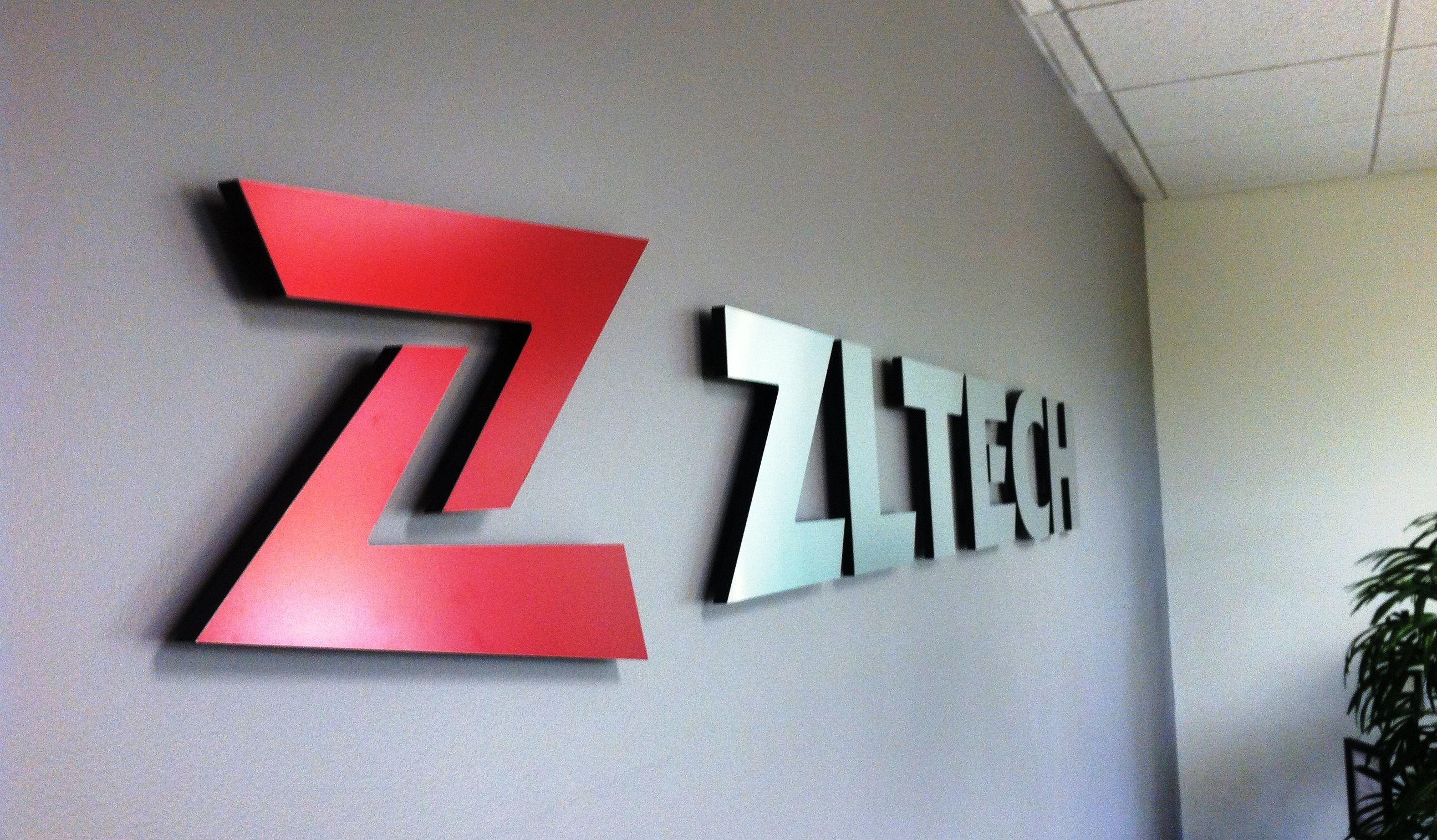 ZL Logo - ZL Tech - New Lobby Sign - Signs Unlimited