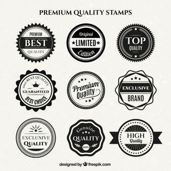 Best Black and White Logo - Stamp Vectors, Photos and PSD files | Free Download