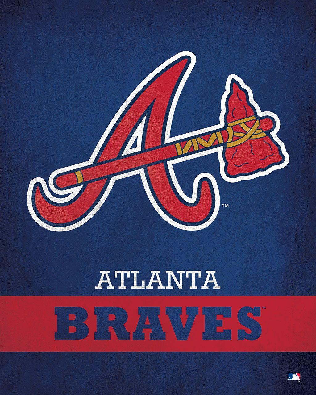 Blue Atlanta Braves Logo - Atlanta Braves Logo - ScoreArt