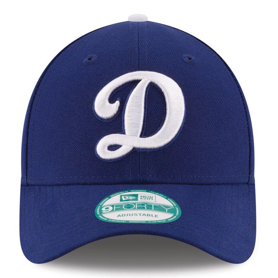 Dodgers D- Logo - Men's Los Angeles Dodgers New Era Royal Script D Logo The League