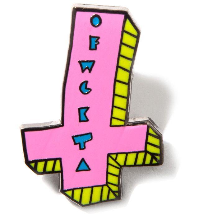 OFWGKTA Cross Logo - Odd Future - OFWGKTA It's Us Cross Enamel Pin | HBX