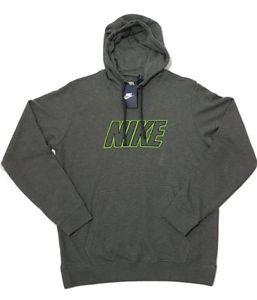 Grey Nike Logo - Nike Logo Men's Hoodie Sweat Hooded Top Jacket 916275-071 - Grey | eBay